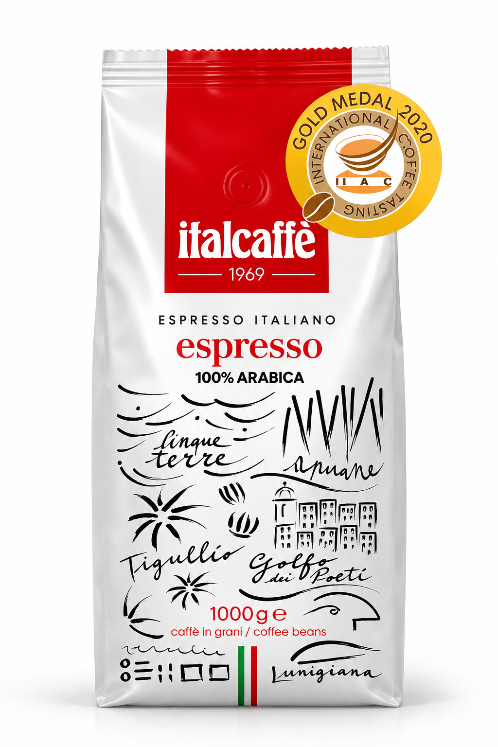 Кофе в зернах ITALCAFFE Espresso 100% Arabica (1 кг)