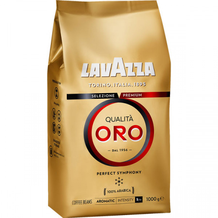 Кофе в зернах LAVAZZA Qualita Oro (1 кг) – 100% арабика